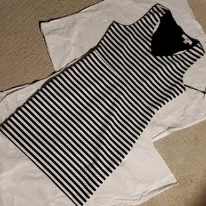 Jack by BB Dakota Black and White striped bodycon
